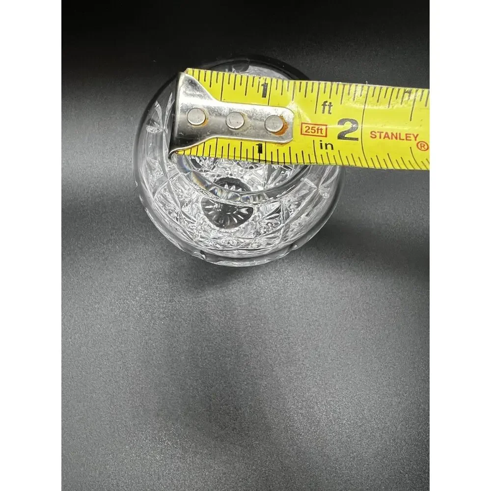 Tiffany & Co Sybil Diamond Cut Crystal Bud Vase 4.25” Tall